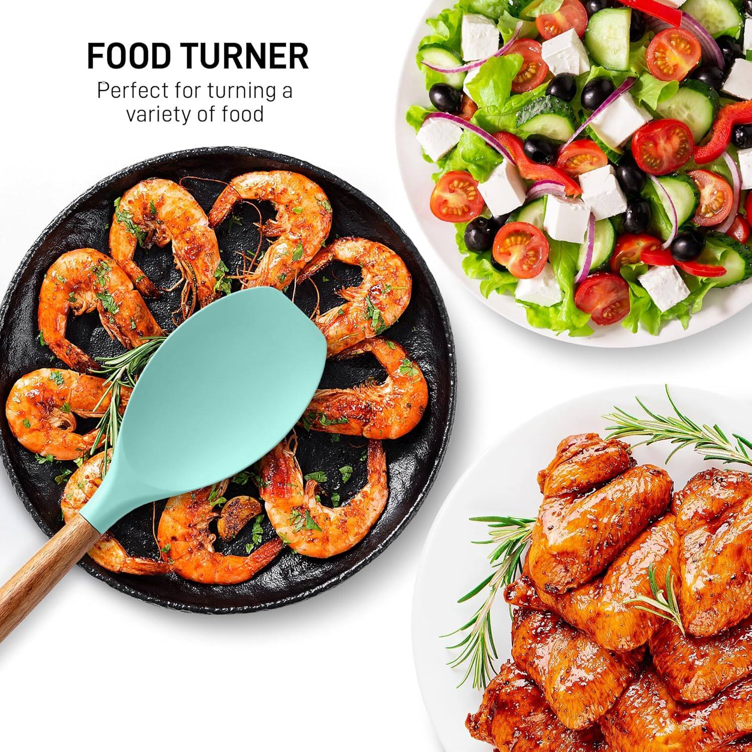 FOOD TURNER  
Perfect for turning a variety of food