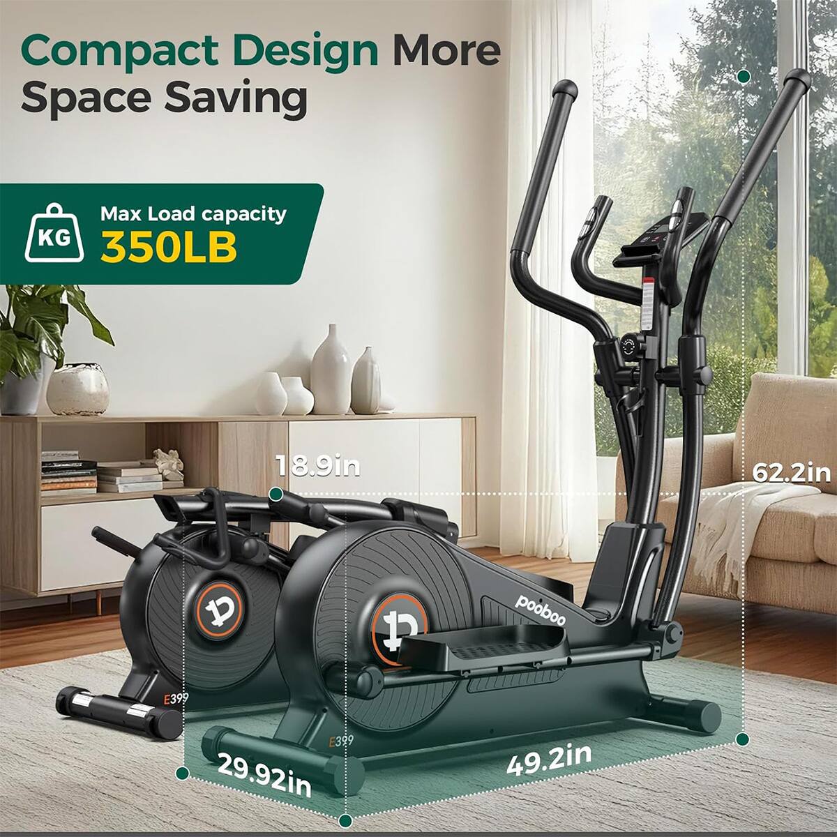 Compact Design More Space Saving

Max Load capacity KG 350LB

18.9in
62.2in
29.92in
49.2in