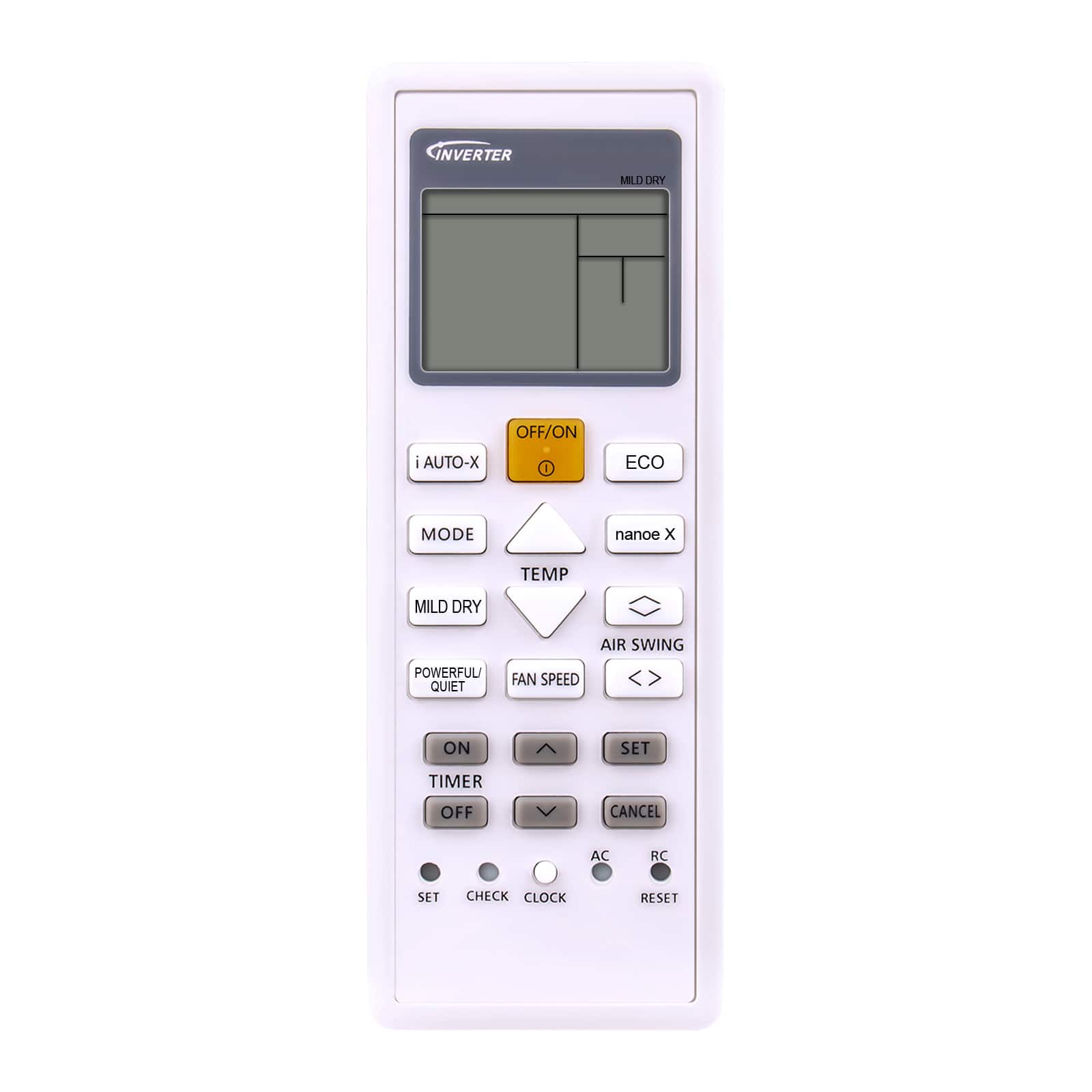 ZdalaMit - Replacement Remote ACXA75C16330 fit for Panasonic Air Conditioner AC A/C CU-Z25VKR CS-Z35VKR CU-Z35VKR CS-Z42VKR - White