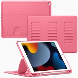 VIKESI - Magnetic Case for iPad 10.2" 7th/8th/9th Gen, Shockproof, Pencil Holder, Auto Wake/Sleep, Multi-Angle Stand - Watermelon