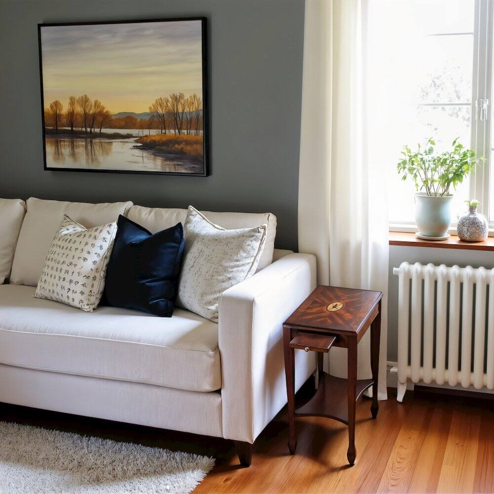 Alt View 2. Starlight Canyon Home - Dark Brown Narrow End Table with Drawers for Living Room - Dark Brown.
