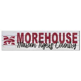 Jardine - Morehouse Maroon Tigers 40'' x 10'' Logo Sign - White