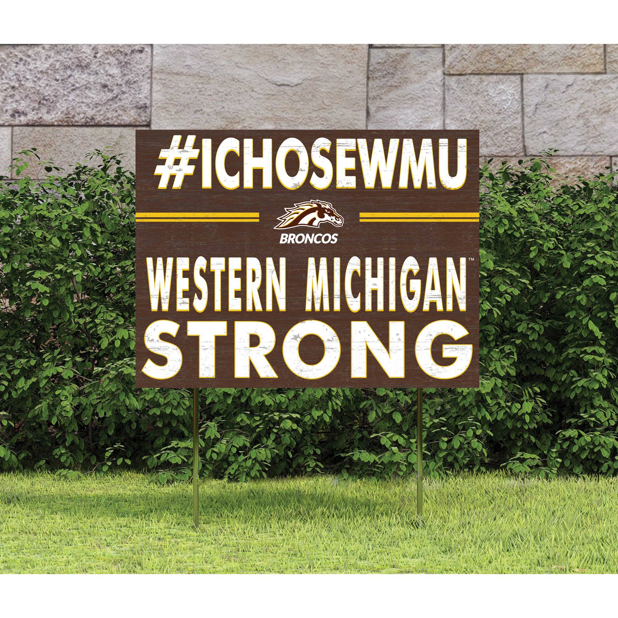 #ICHOOSEWMU  
BRONCOS  
WESTERN MICHIGAN  
STRONG