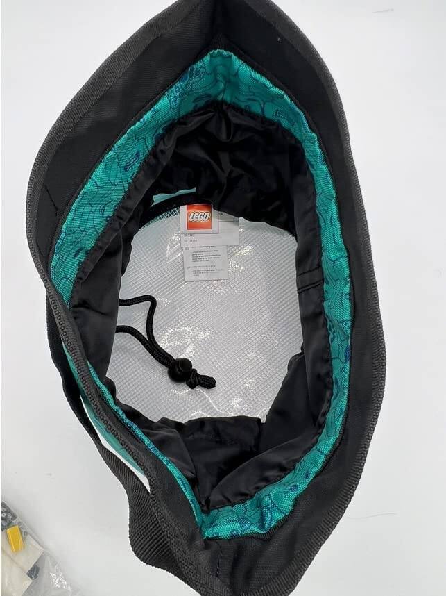Alt View 6. LEGO - LEGO: VIP Exclusive Drawstring Brick Bag - Teal [LEGO, #5007488].