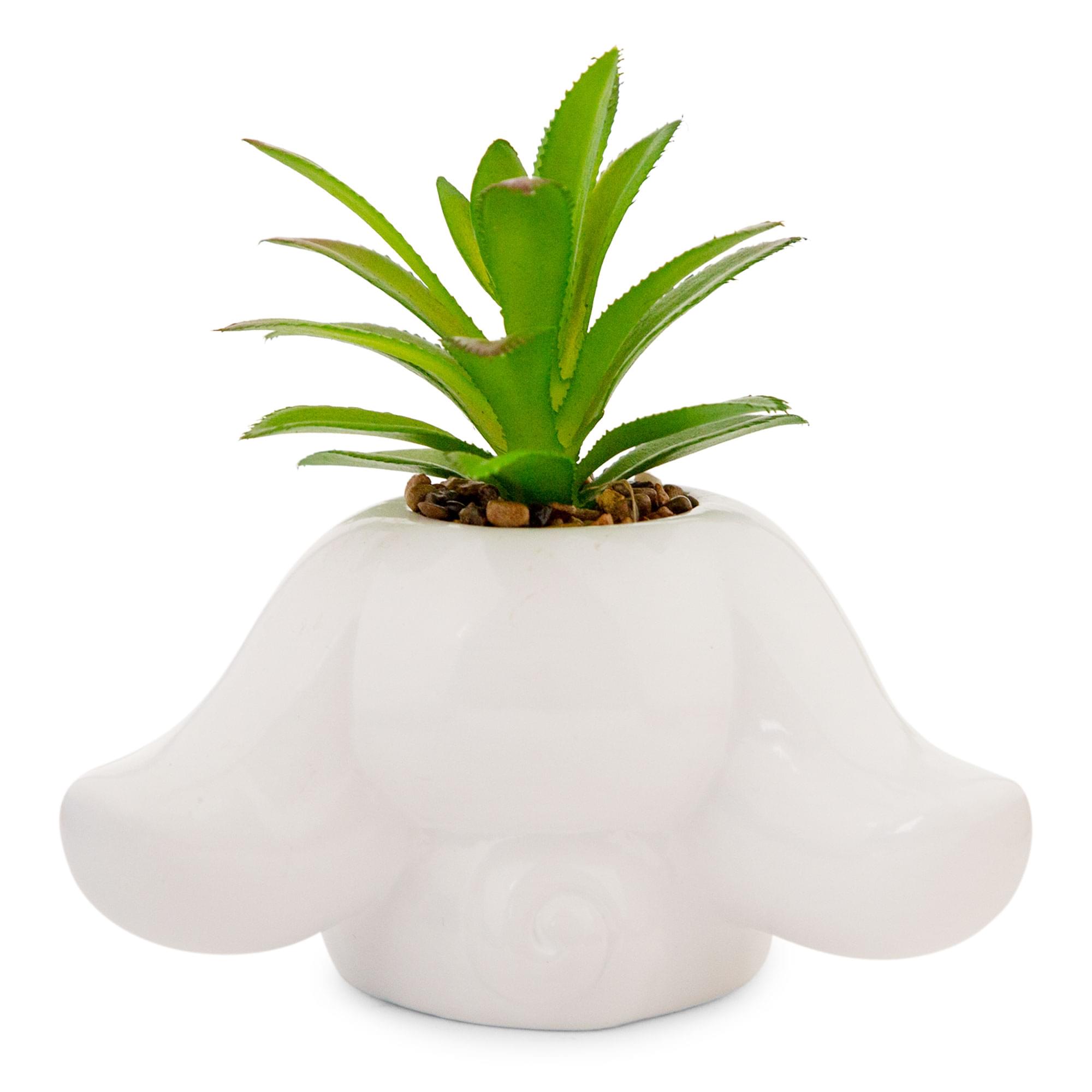 Alt View 10. Silver Buffalo - Sanrio Cinnamoroll 3-Inch Ceramic Mini Planter With Artificial Succulent - White.
