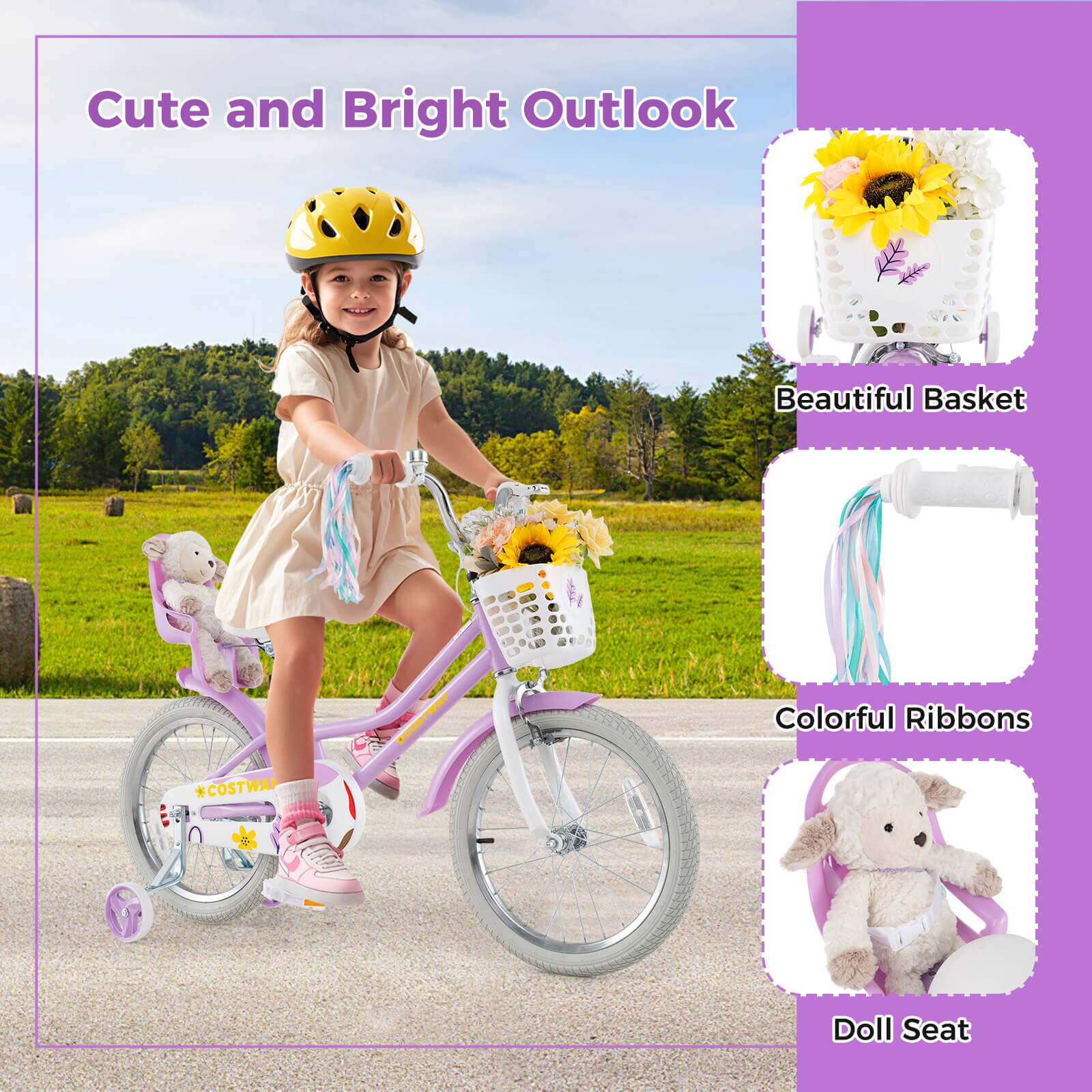 Cute and Bright Outlook  
Beautiful Basket  
Colorful Ribbons  
Doll Seat