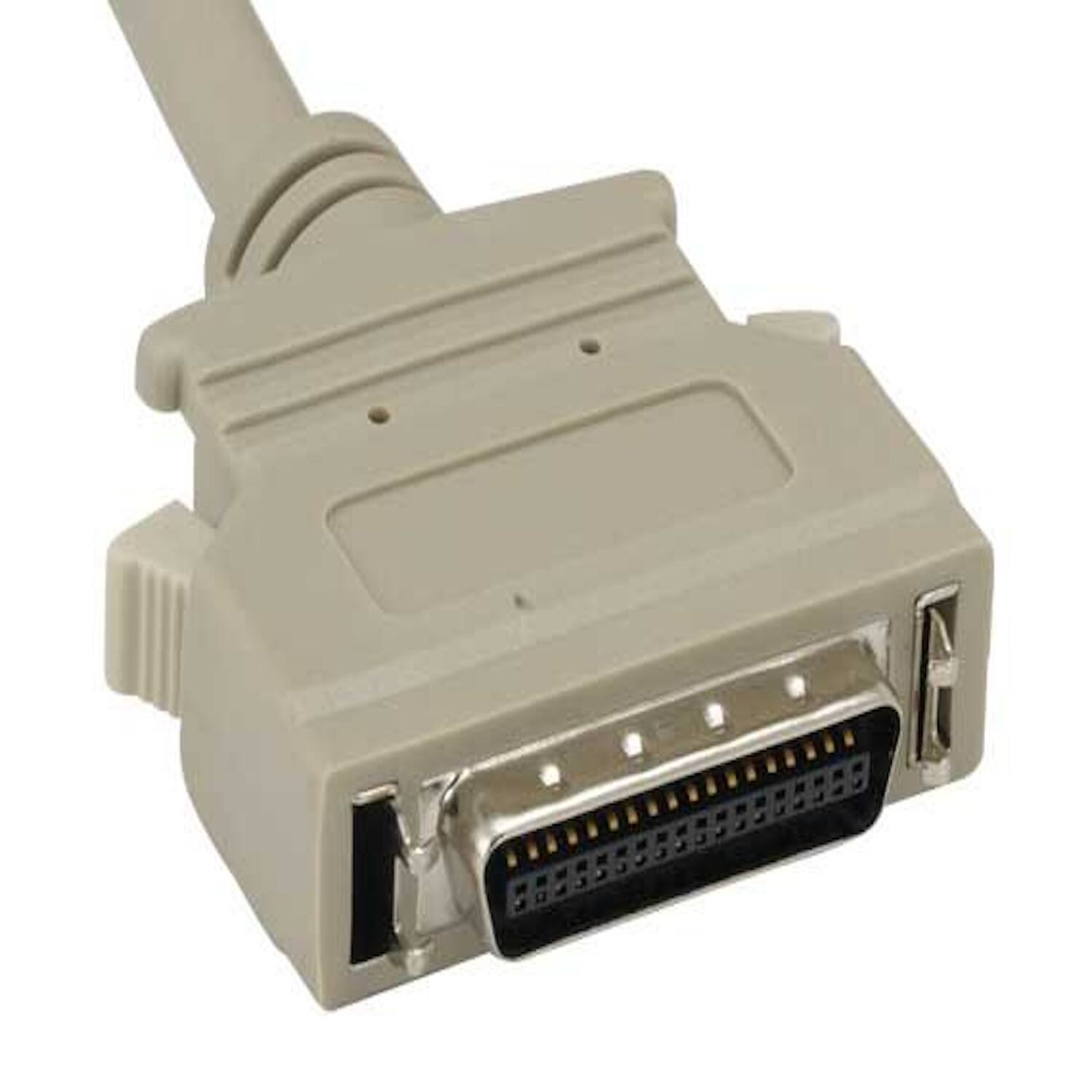 Left. Sanoxy - 6ft IEEE-1284 DB25M to HPCN36M Parallel Printer Cable - Beige.