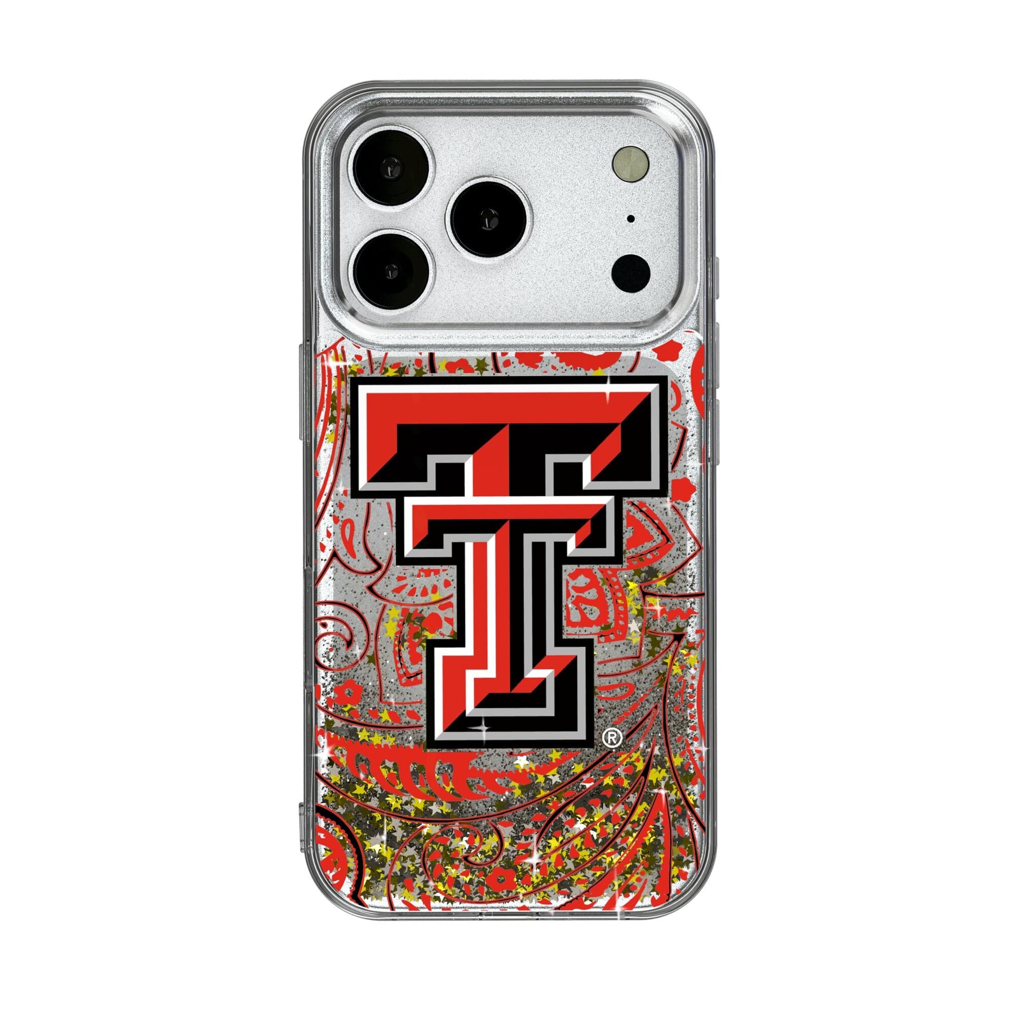Keyscaper - NCAA - Texas Tech Red Raiders iPhone Glitter Paisley Design Case - 17 Pro Max - Multicolor price history on PriceWatchPro