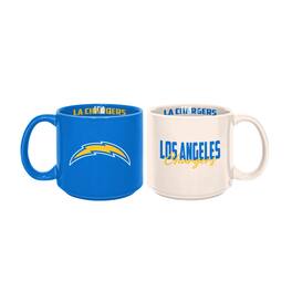 Logo Brands - Los Angeles Chargers 2-Pack 15oz. Stackable Mug Set - Multicolor
