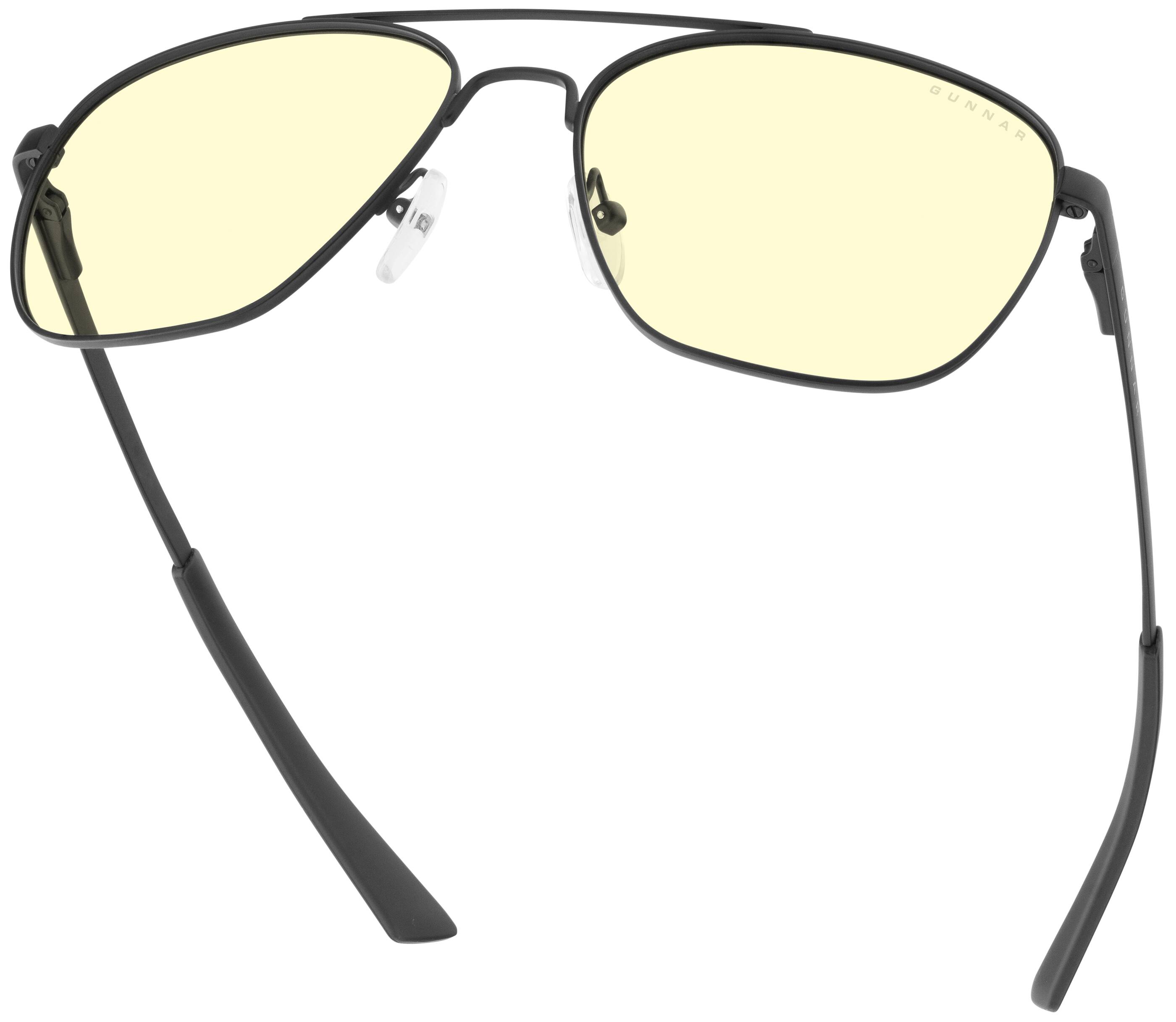 Left. GUNNAR - Mustang Computer Glasses with Blue Light Reduction, Amber Lenses - Onyx.
