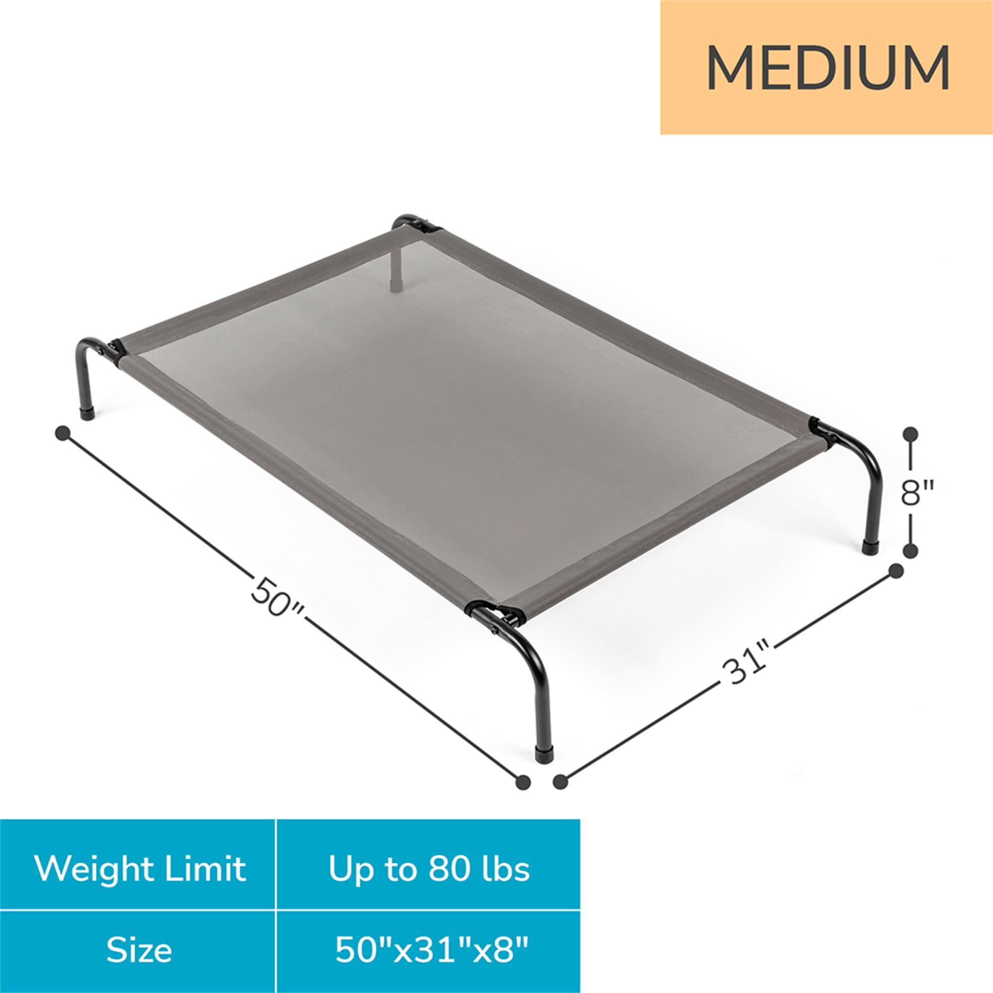 MEDIUM

Weight Limit: Up to 80 lbs

Size: 50"x31"x8"