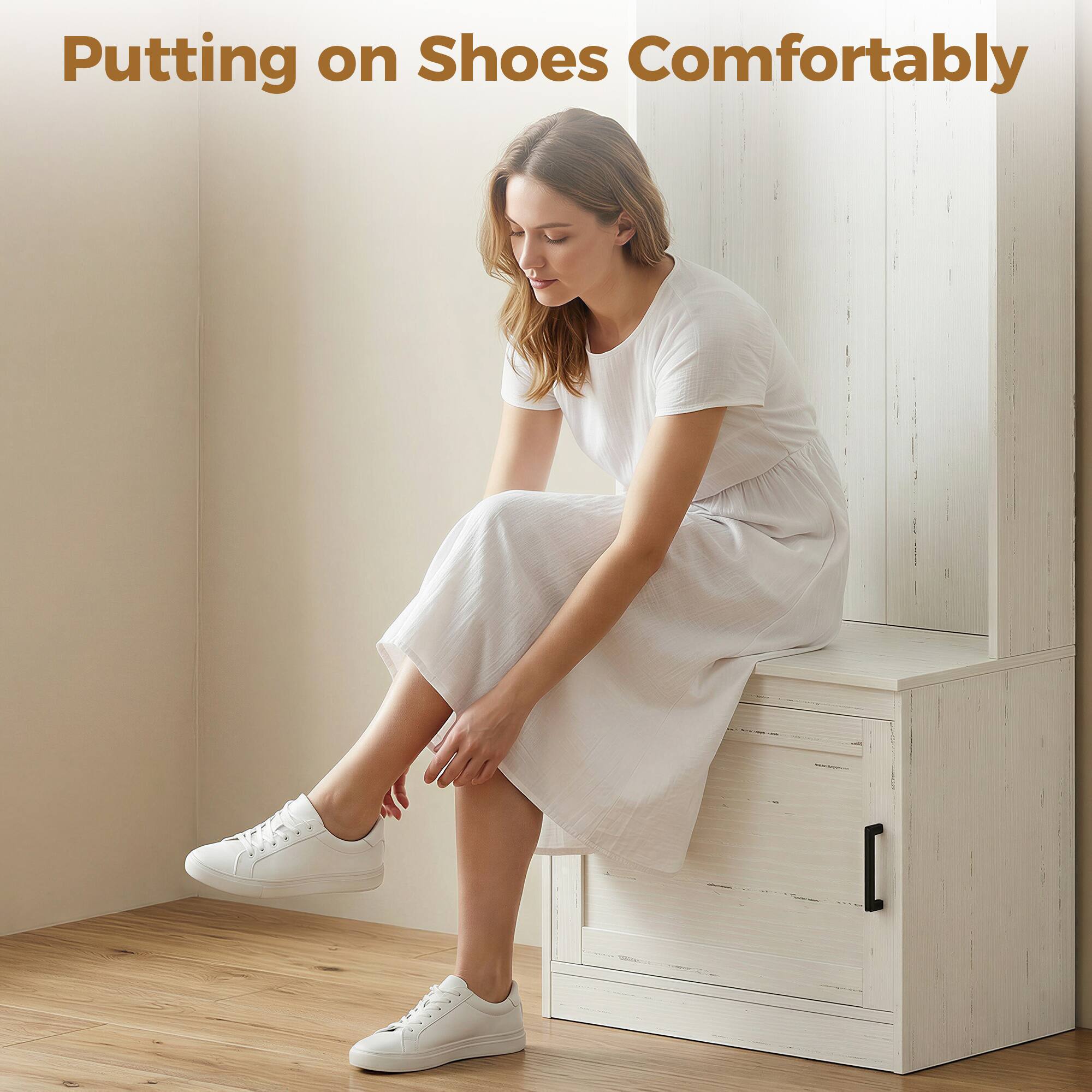 Putting on Shoes Comfortably