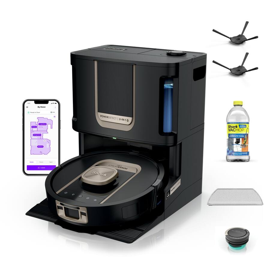 Shark PowerDetect ThermaCharged Robot Vacuum & Mop with Heated Mop ...