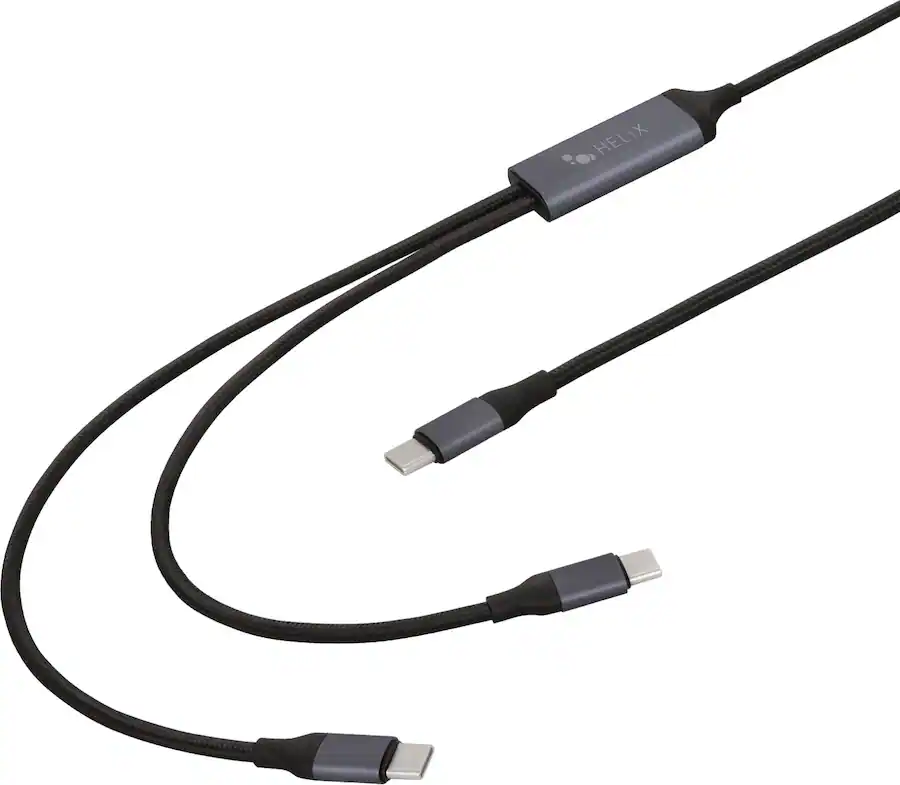 Helix 4.5' 100W Dual USB C Power Delivery Cable Black ETHC2PDB - Best Buy