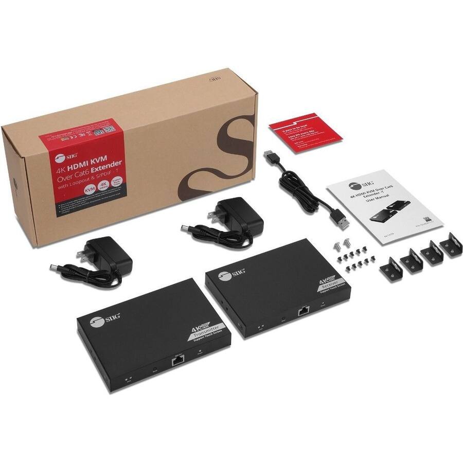 SUG  
XIJI  
SUG KVM 4K HDMI Cat6 Extender T Over & S/PDIF with Loopout 4K KVM  
SUG CMG KVM Over 4K HDMI Extender Manual User  
SUG  
Receiver  
SIIG  
4K Transmitter Servers