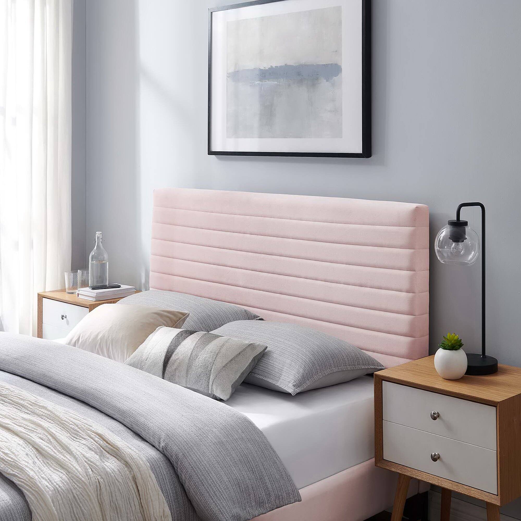 Alt View 2. Modway - Tranquil Channel Tufted King/California King Headboard  by Modway - Pink.