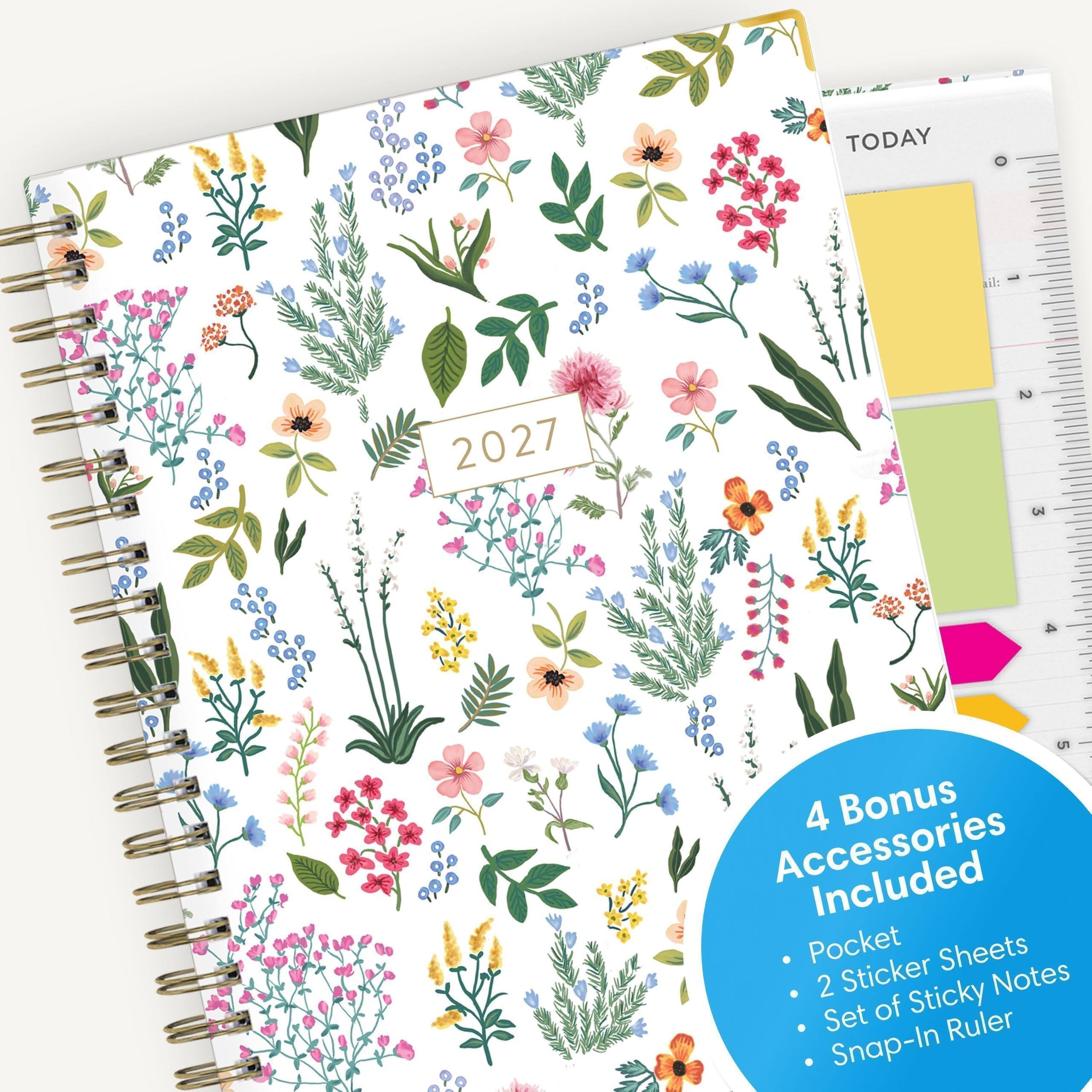 WILL  
TODAY  
0  
il:  
2027  
2 3  
4  
5 4 Bonus Accessories Included . Pocket Sheets . 2 Sticker Sticky Notes Set of Ruler Snap-In