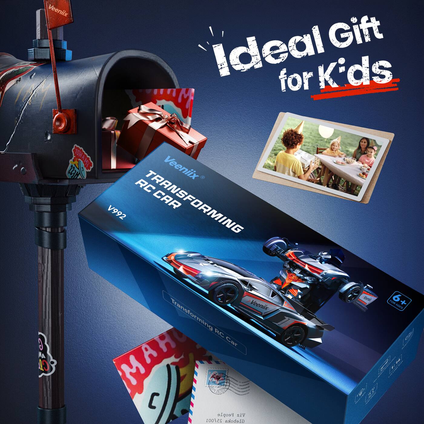 Veenlix Ideal Gift for Kids  
Veenlix RC Transforming Car V992  
Veenix Transforming RC Car  
MAH 3 APO2  
People Viz 25/001  
Gleboka lvn TOMAE  
6+