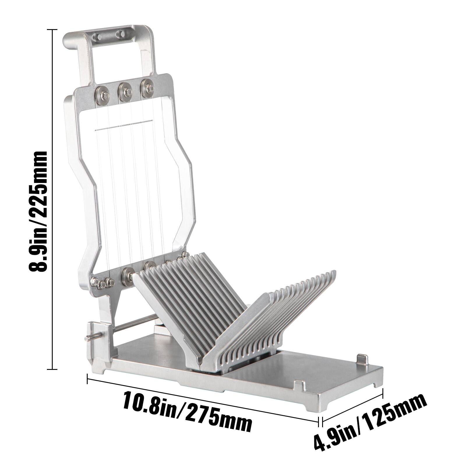 8.9in/225mm  
10.8in/275mm  
4.9in/125mm