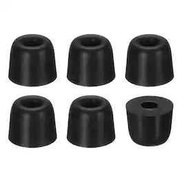 Unique Bargains - Memory Foam Earbud Tips (4.5mm/0.18"), 6pcs/3Pairs - Large, Noise Isolation, Comfort & Secure Fit for Earphones - Black