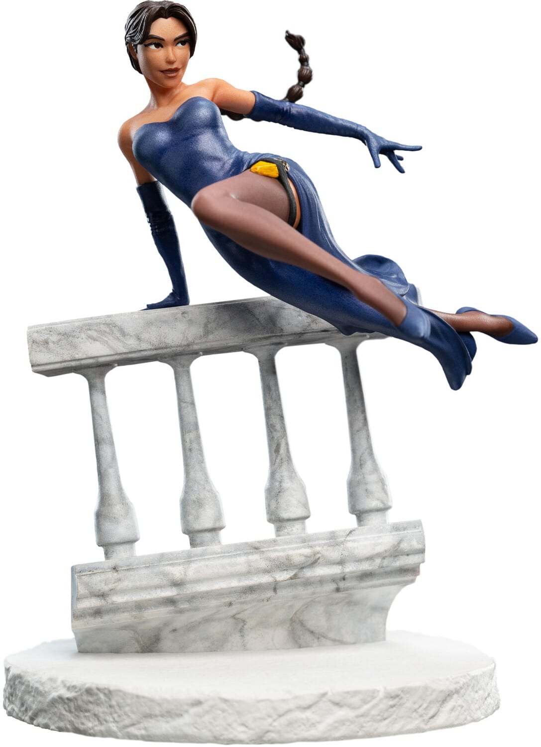 Weta Workshop - Polystone - Tomb Raider - Lara Croft: A Deal at the Opera Minature Statue - COLLECTIBLES - Multicolor