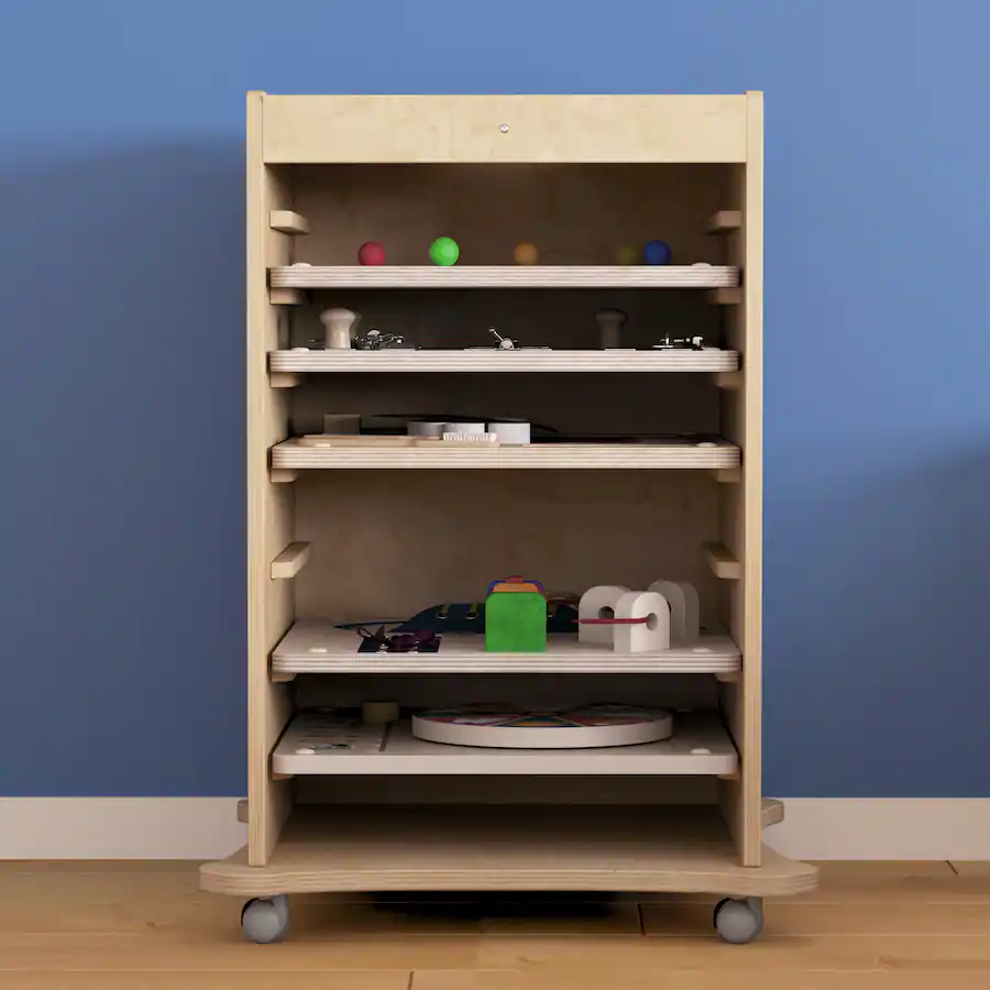 General Flash Accessory Flash Furniture Bright Beginnings Commercial Space Saving Wooden Mobile ...