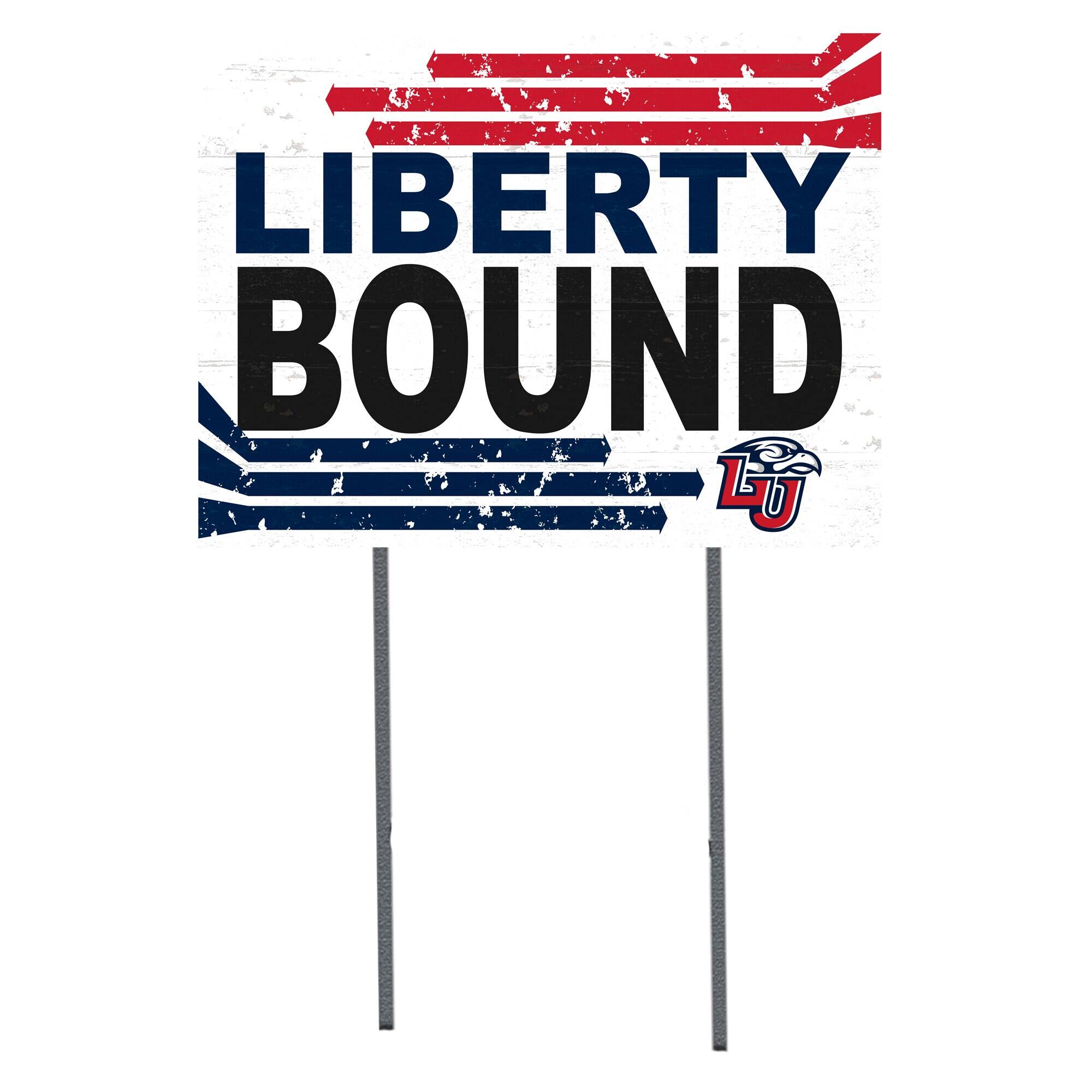 White Liberty Flames 18" x 24" Bound Yard Sign