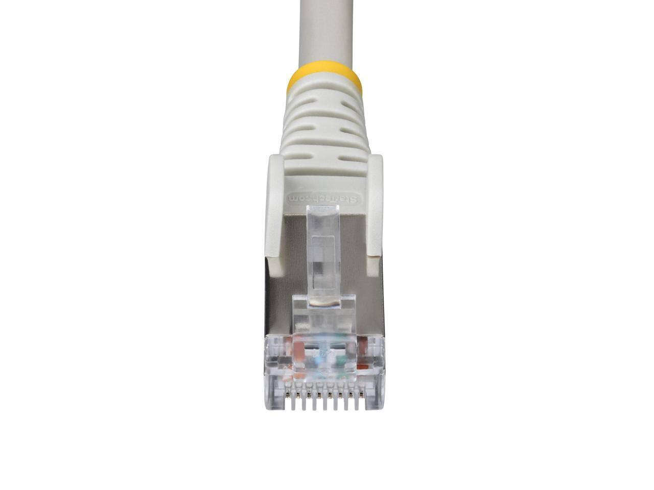 Front. StarTech.com - StarTech 75ft Gray CAT6a Ethernet Cable, 10GbE, 100W PoE++, S/FTP, LSZH, 27AWG, Shielded Patch Cord.