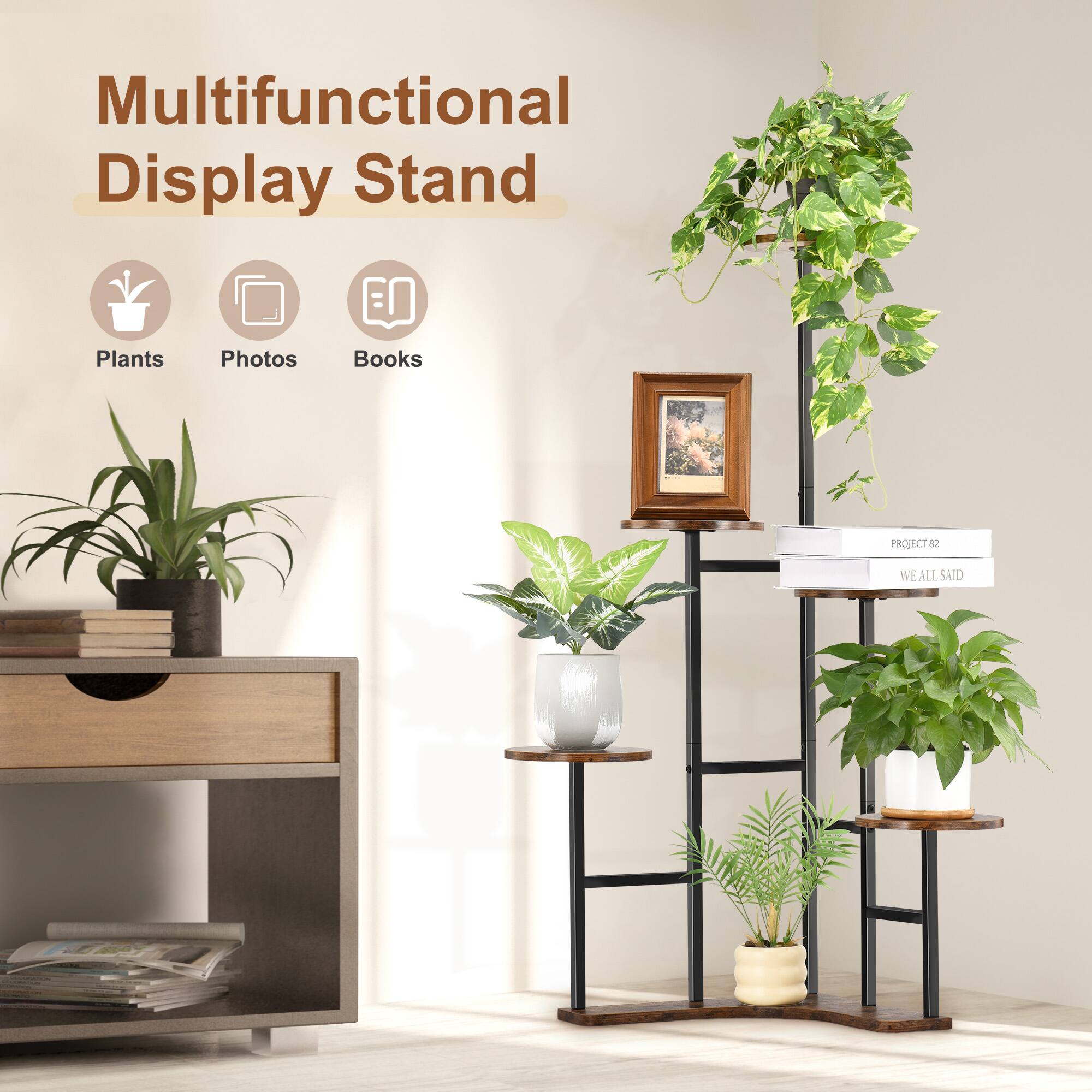 Multifunctional Display Stand

Plants  
Photos  
Books  

PROJECT 22  
WE ALL SAID