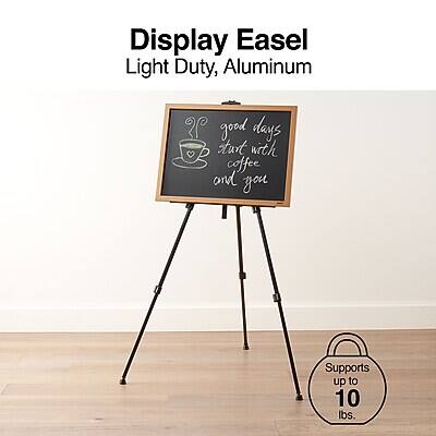 Display Easel  
Light Duty, Aluminum  

Supports up to 10 lbs.  

Good days start with coffee and you