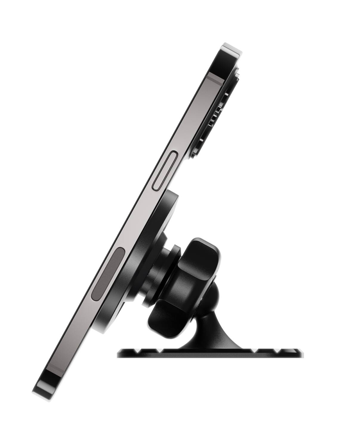 Angle. Bracketron - Bracketron MagAlign Vent & Dash Mount – Magnetic Smartphone Holder with Dual Mounting Options - Black.