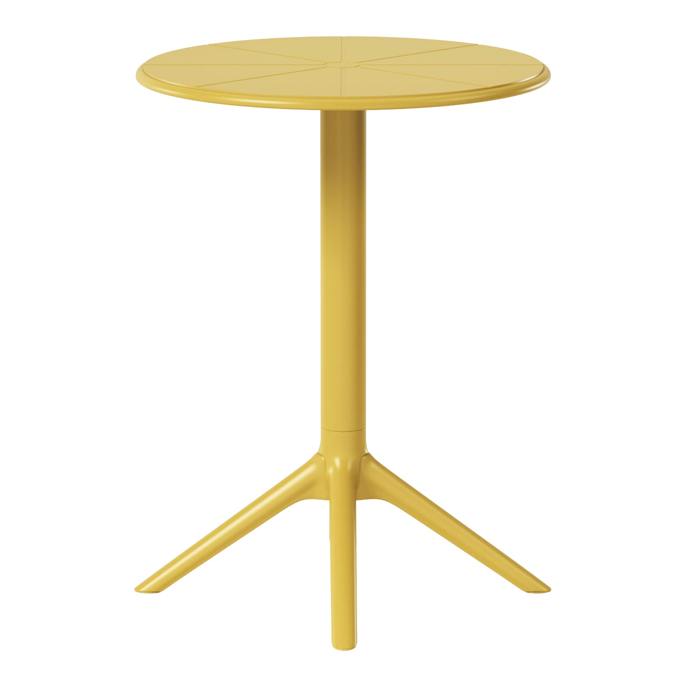 "WestinTrends - Playa 23.5"" Outdoor Polypropylene Resin Round Patio Bistro Dining Table for 2 - Yellow" price history on PriceWatchPro