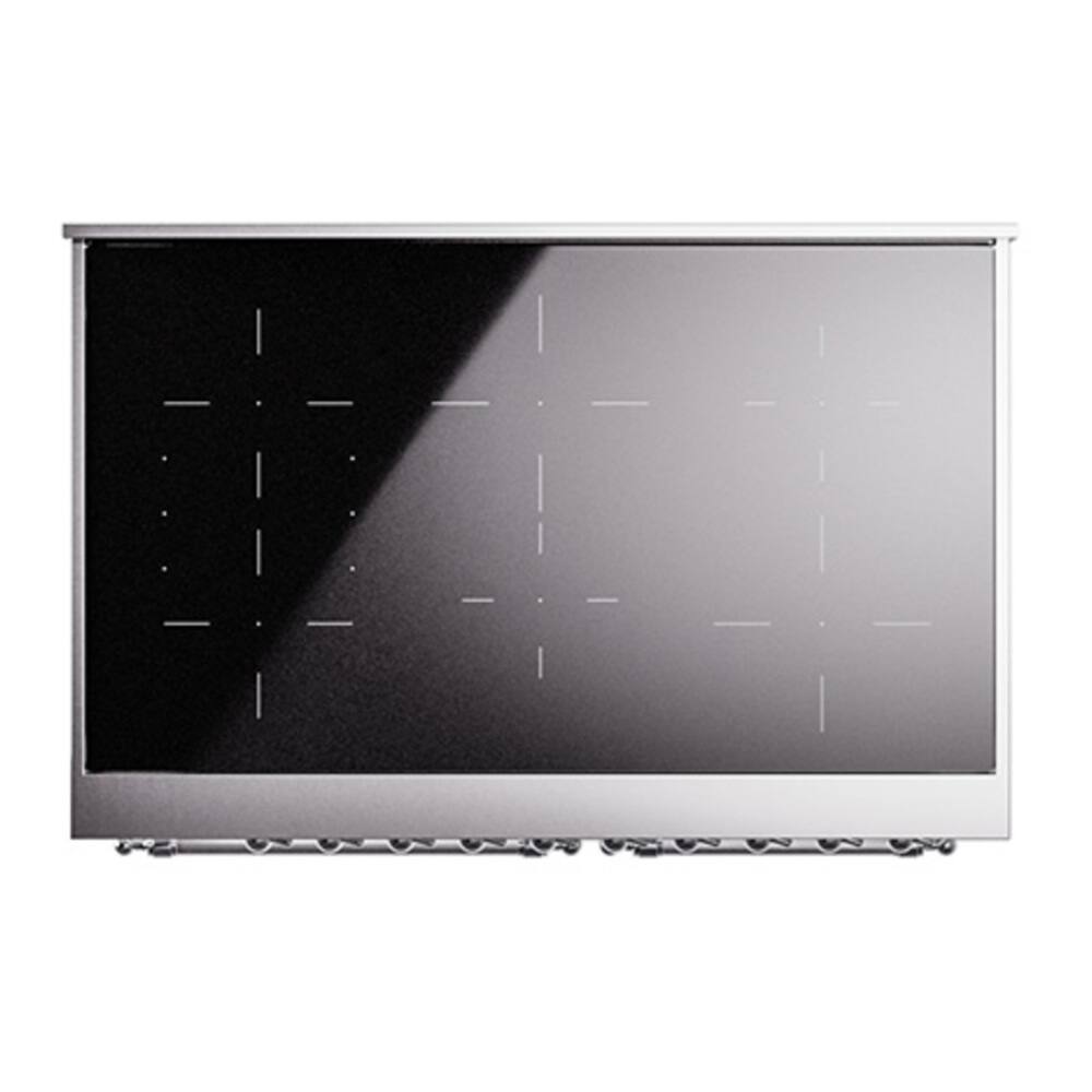 Alt View 2. ILVE - ILVE Nostalgie II 40 inch Induction Range with 6 Induction Elements (White) - White.