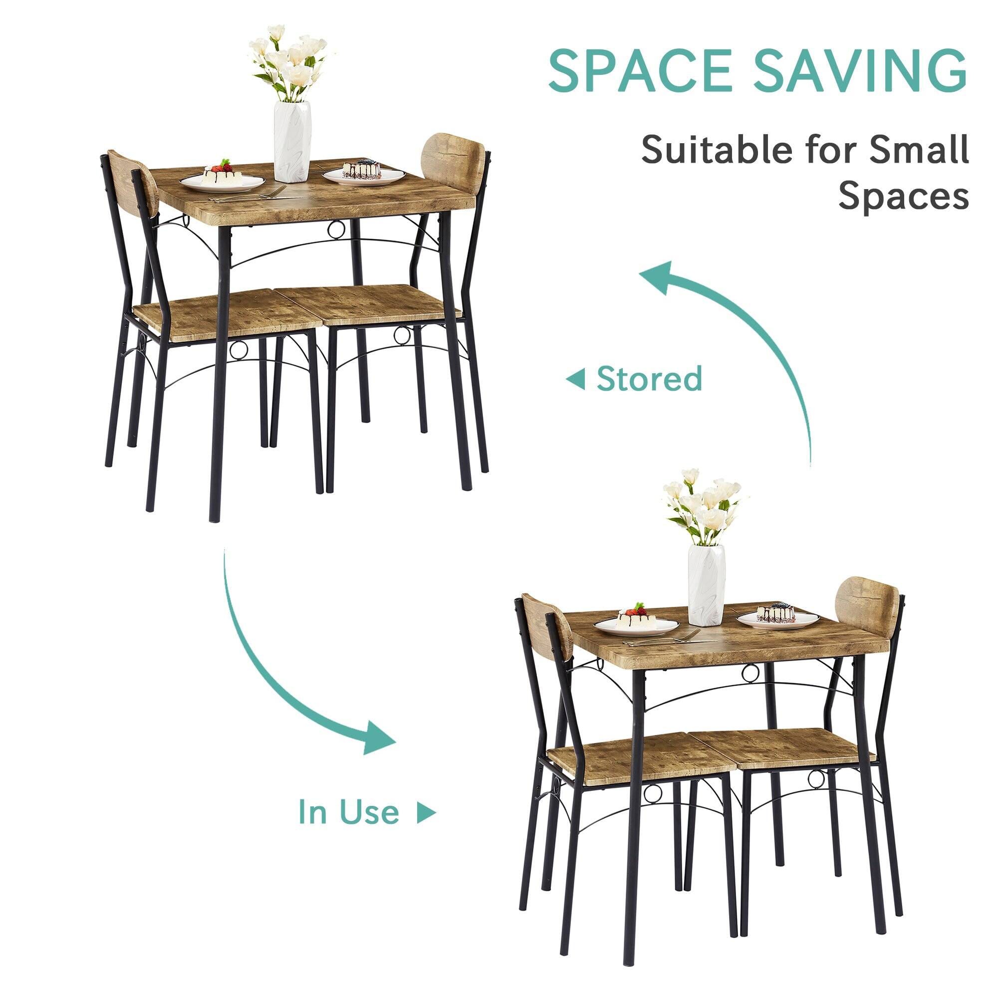 SPACE SAVING  
Suitable for Small Spaces  

Stored  
In Use