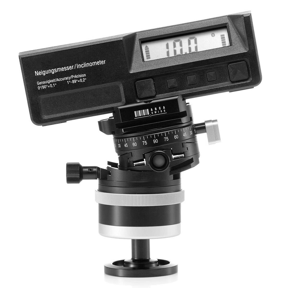 Neigungsmesser/Inclinometer  
Inclinometer  
Genauigkeit/Accuracy/Precision  
0%90=0,1  
1-89=0,2  

ARCA SWISS  
30  
45  
60  
75  
90  
45 30 75 60