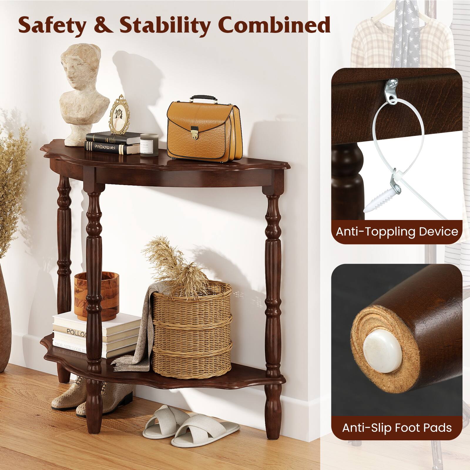 Safety & Stability Combined

Anti-Topping Device

Anti-Slip Foot Pads