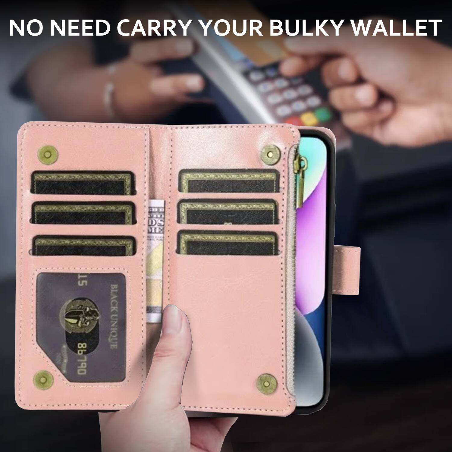 NO NEED CARRY YOUR BULKY WALLET

15 98 06L98 BLACK UNIQUE