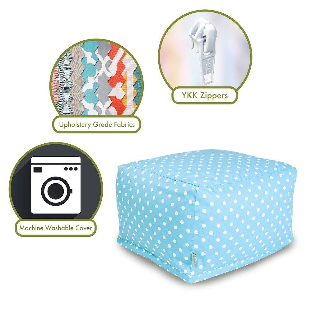 - Upholstery Grade Fabrics
- YKK Zippers
- Machine Washable Cover