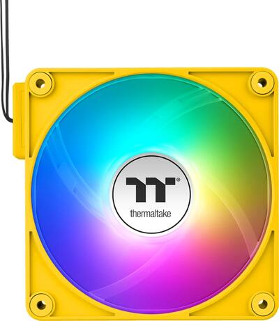 Thermaltake Ventilateur de boitier Riing 12 LED Jaune 120 * 120 (12cm Thermaltake Ventilateur de boitier Riing 12 LED Jaune 120 * 120 (12cm