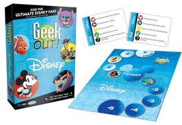 USAoploy - Disney Geek Out! Trivia Card Game | For 2+ Players - Blue