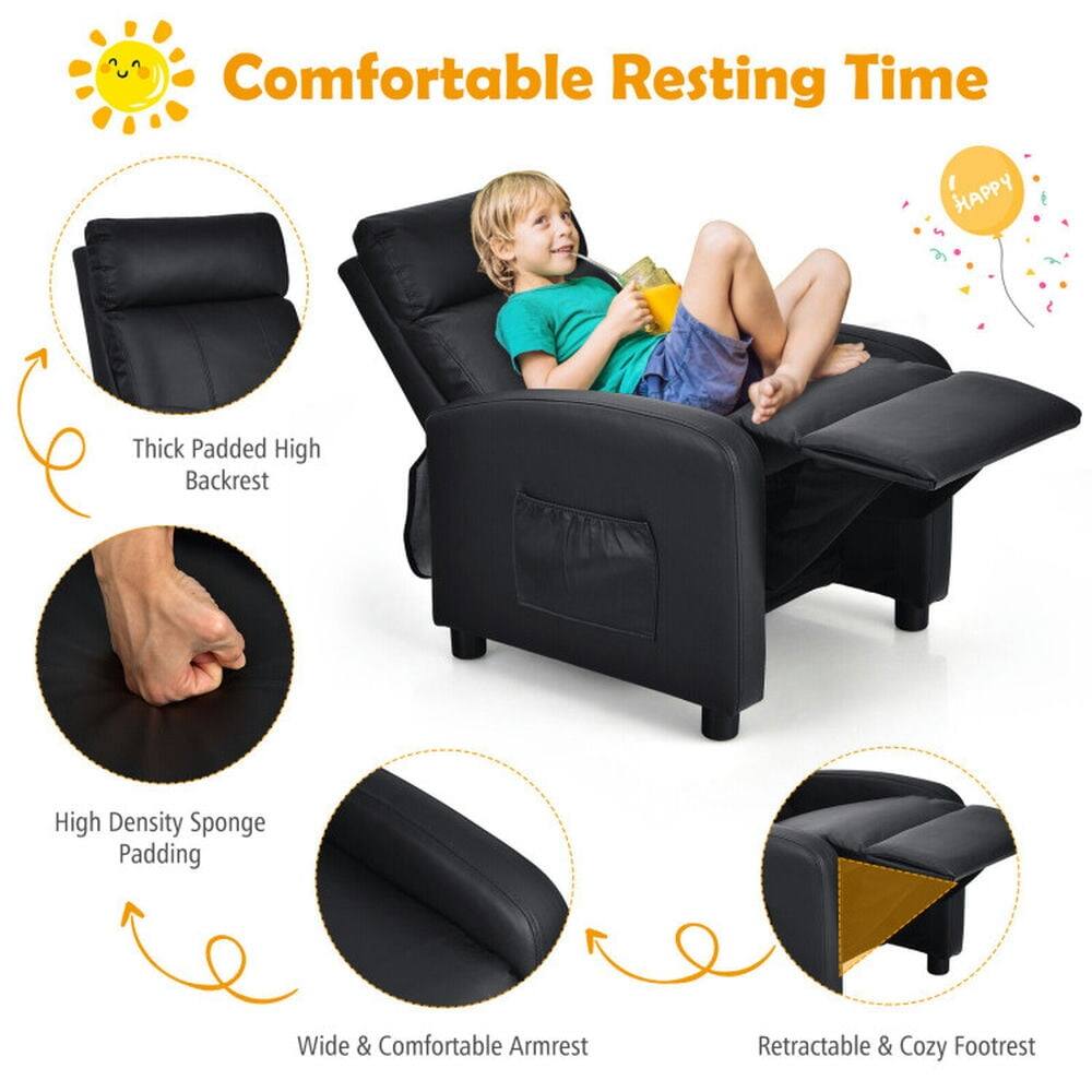 Comfortable Resting Time

- Thick Padded High Backrest
- High Density Sponge Padding
- Wide & Comfortable Armrest
- Retractable & Cozy Footrest