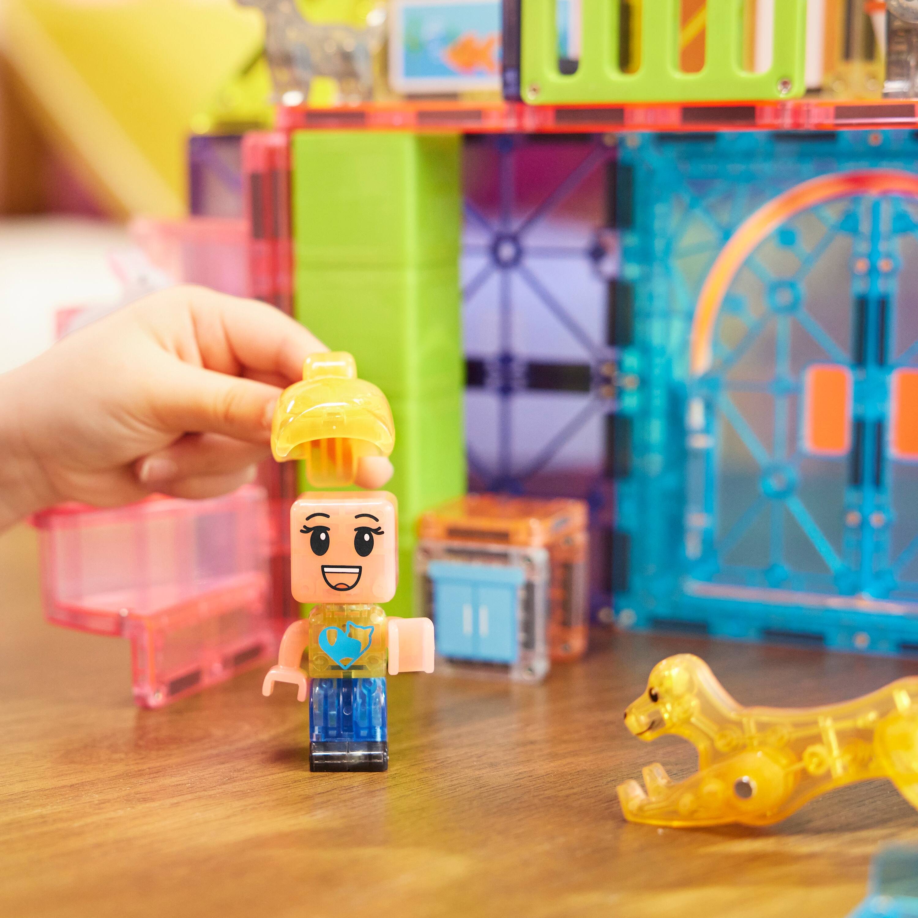 Alt View 1. Magna-Tiles - Pet Playhouse 50-Piece Magnetic Construction Set, THE ORIGINAL MAGNA-TILES.