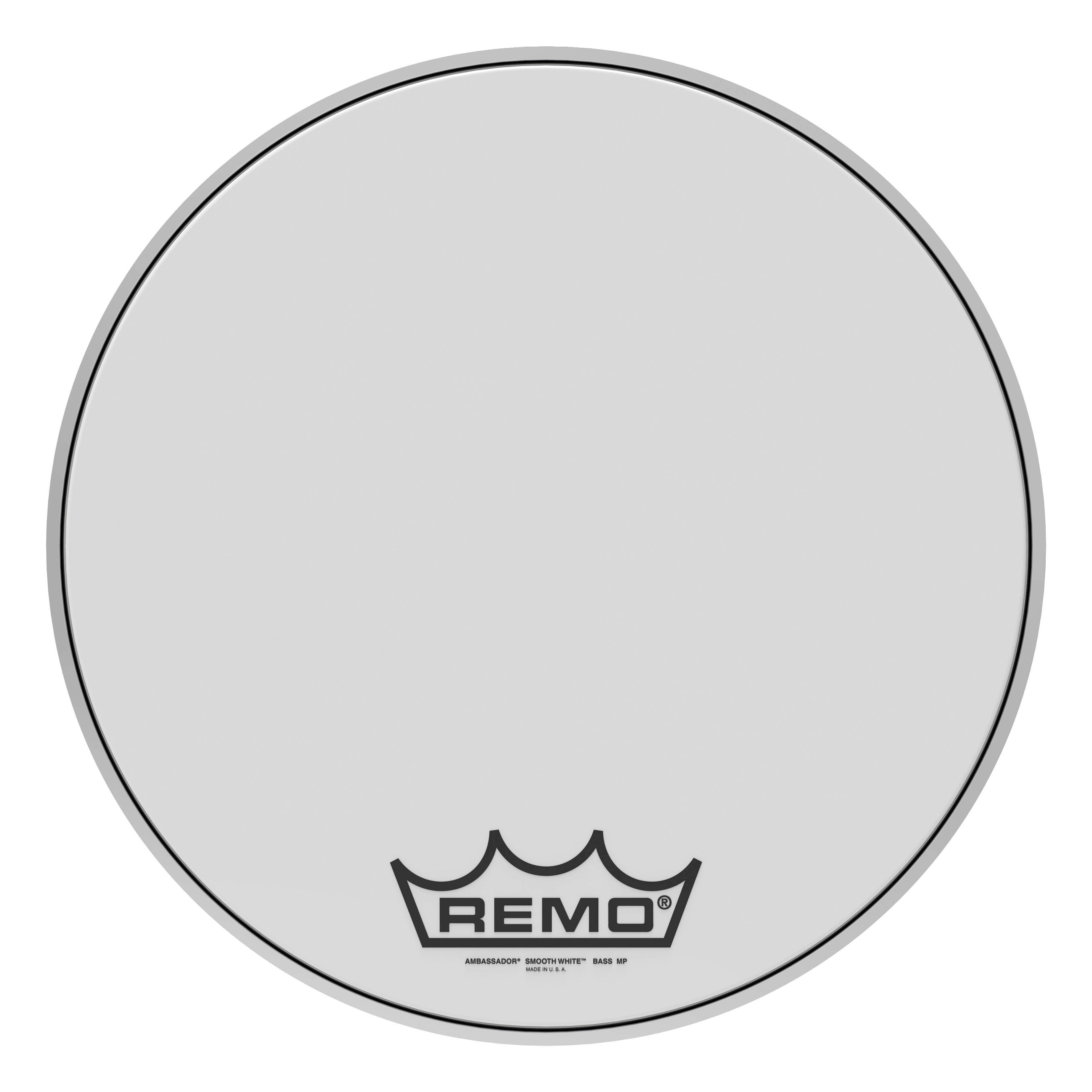 Remo - Bass, Ambassador, Smooth White, 18 Diameter, Mp price history on PriceWatchPro