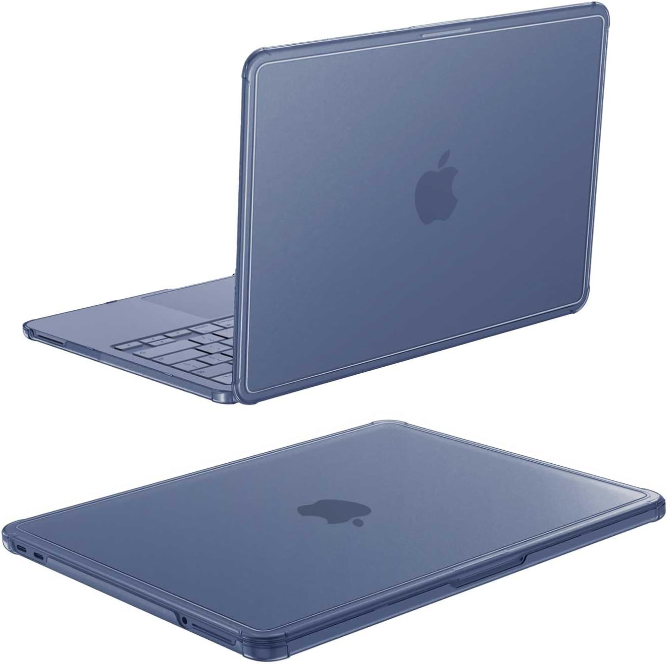 Front. Fintie - Case for MacBook Neo 13 Inch A3404 2026, Anti-Crack Bumper, Ultra-Thin, Anti-Fingerprint, Protective Matte Cover - Indigo.