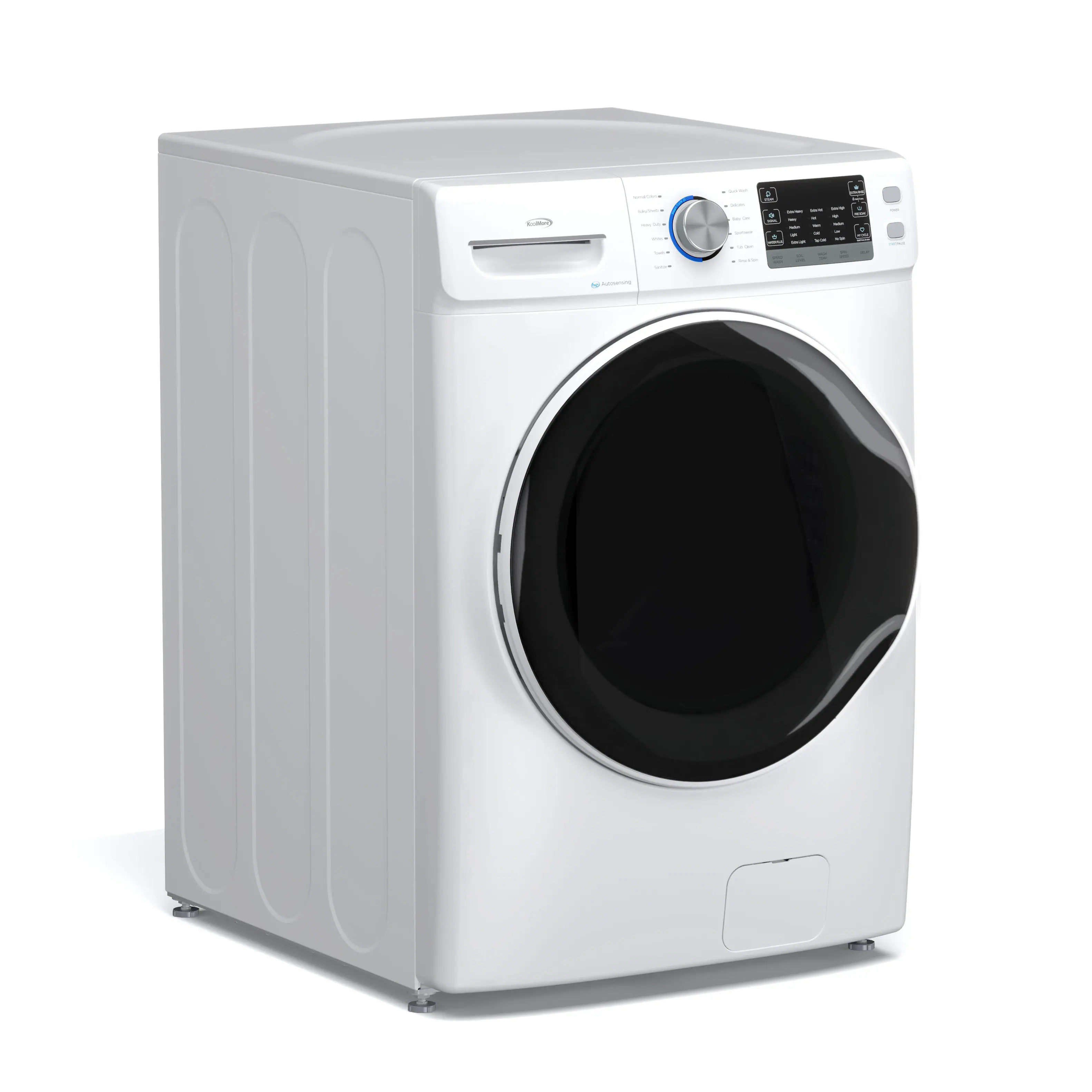 Back. Koolmore - 4.5 cu. ft. Large Capacity Stackable Front Load Washing Machine in White, FLW-5CWH. - White.