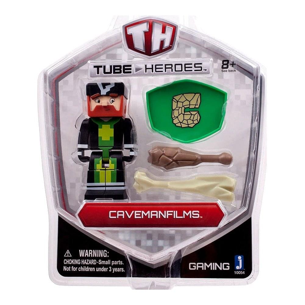 TH HEROES 8+ TUBE TM 0e0 back F B CAVEMANFILMS. WARNING: CHOKING HAZARD-Small parts. Not for children under 3 years. GAMING 10054