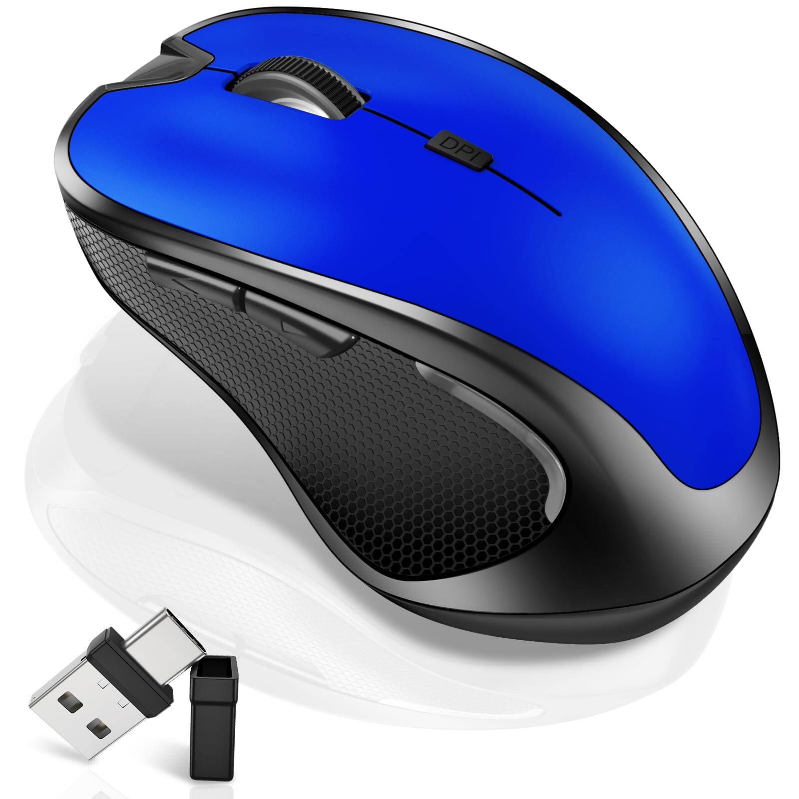 2.Bluetooth Wireless Mouse (Blue)