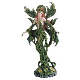 FC Design - 12"H Tree Fairy with Wings Figurine Statue Office Desk Tabletop Home Decor Gift - Multi-Color