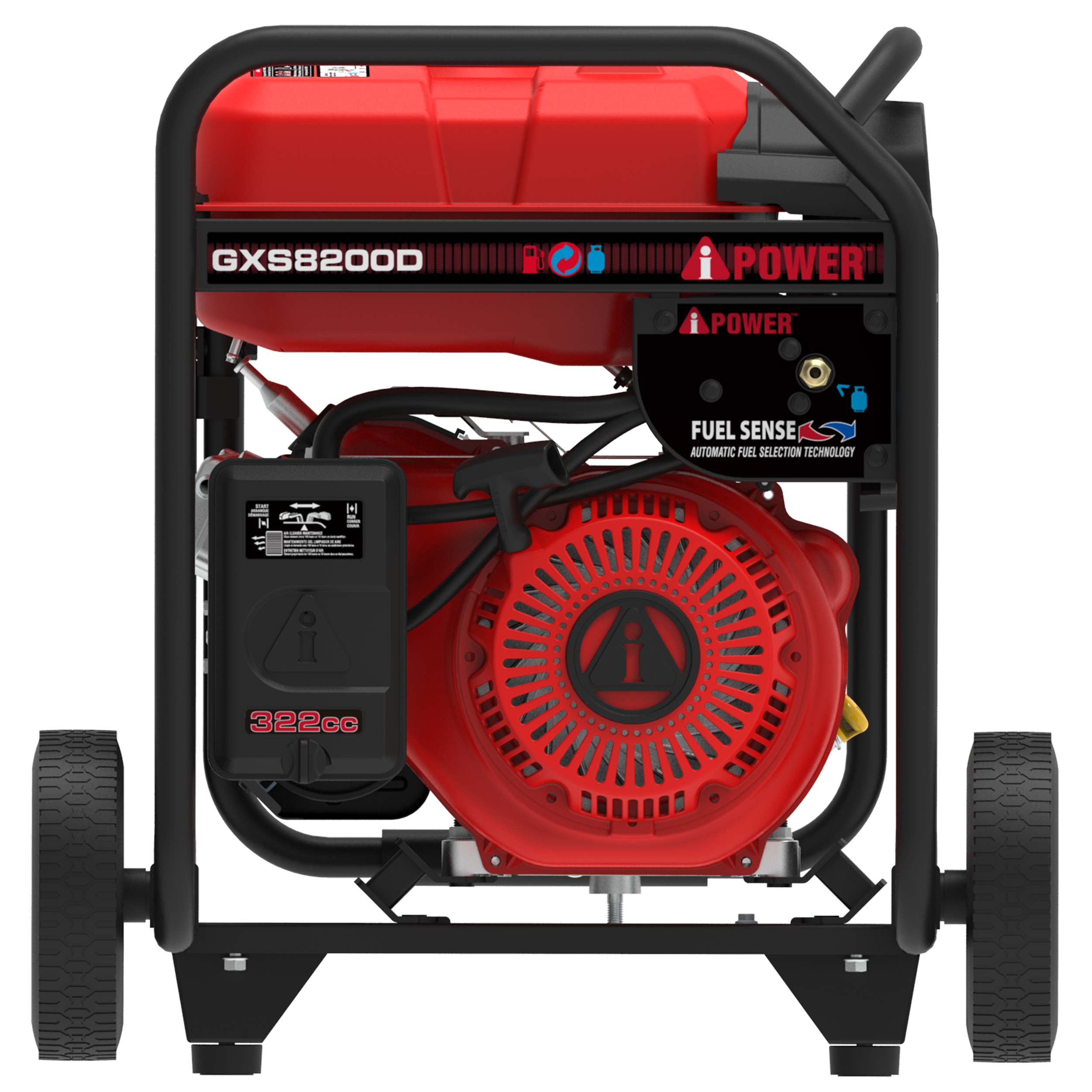 GX8200D  
POWER  
FUEL SENSE  
AUTOMATIC FUEL SELECTION TECHNOLOGY  
322cc