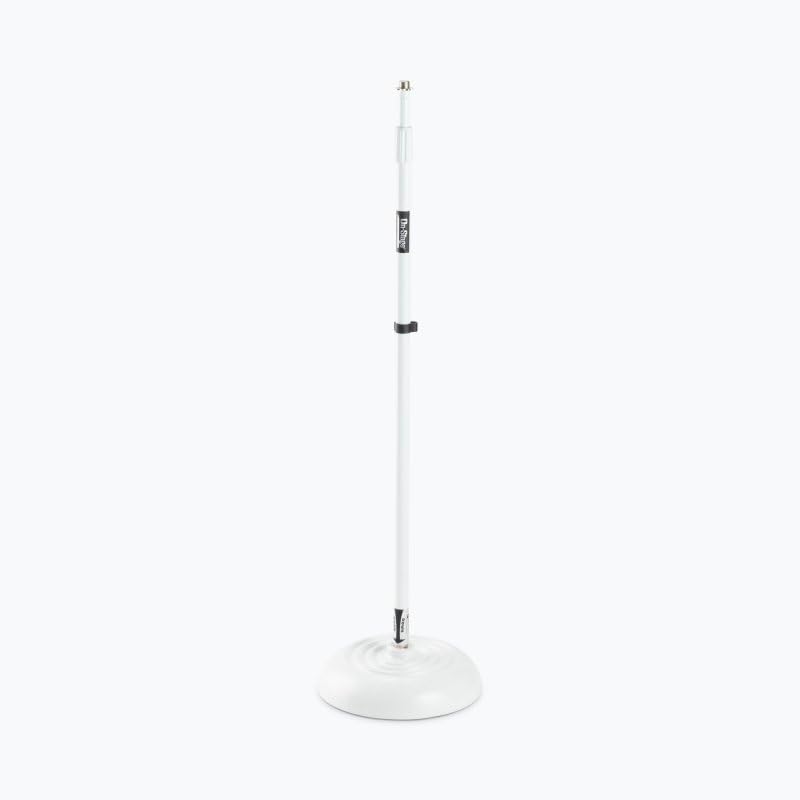 Alt View 8. On Stage Stands - On-Stage MS7201QTR Quarter Turn Round Base Microphone Stand, White - Black.
